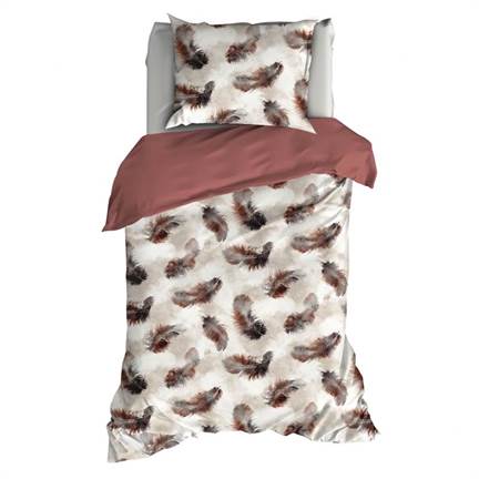Satin d'Or Plumes housse de couette