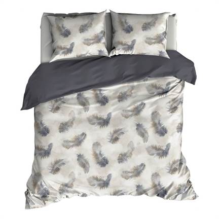 Satin d'Or Plumes housse de couette