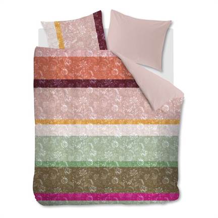 Oilily Rayures Fleuries housse de couette