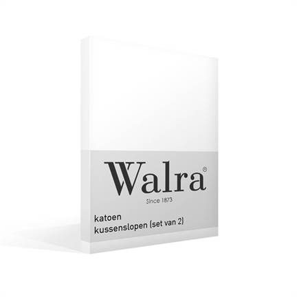 Walra taie d’oreiller molleton pur coton (lot de 2)