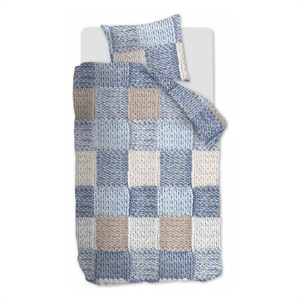 Ariadne at Home Carreaux Tricotés housse de couette en flanelle