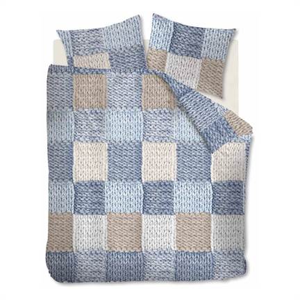 Ariadne at Home Carreaux Tricotés housse de couette en flanelle