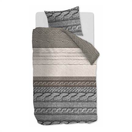 Ambiante Wende housse de couette en flanelle