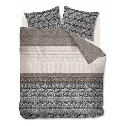 Ambiante Wende housse de couette en flanelle