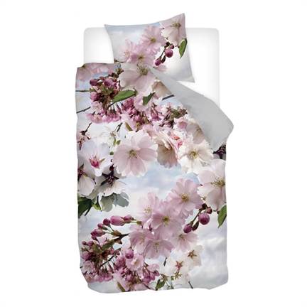 Snoozing Cerisier en Fleurs housse de couette en flanelle