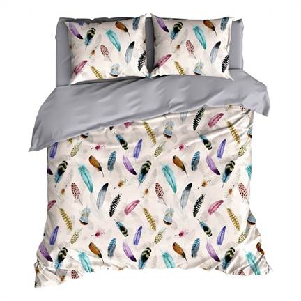 Satin d'Or Feathers housse de couette