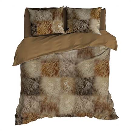Satin d'Or Fourrure housse de couette