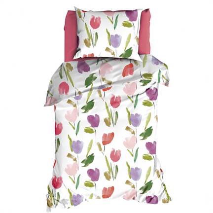 Romanette Tulipes housse de couette