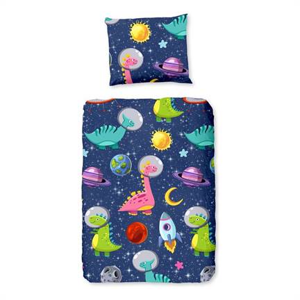 Good Morning Dinos Spatiaux housse de couette