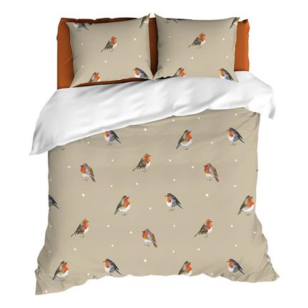 Romanette Rouge-Gorge housse de couette en flanelle