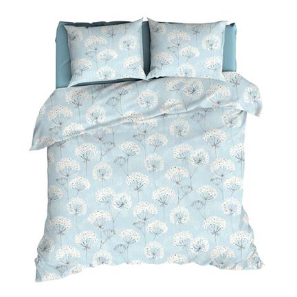 Romanette Fleurs de Neige housse de couette en flanelle