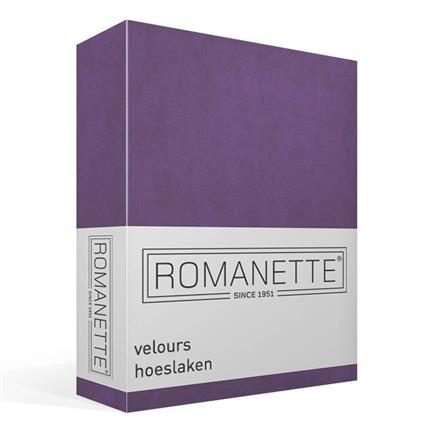 Romanette drap-housse velours