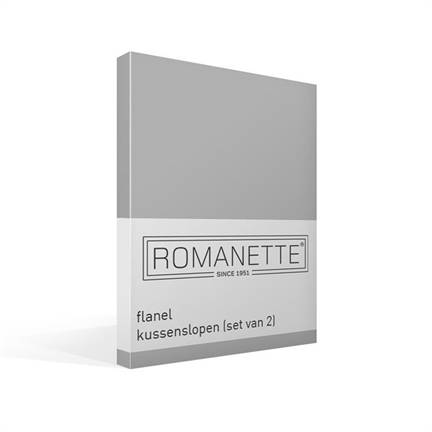Romanette taies d'oreiller en flanelle (lot de 2)