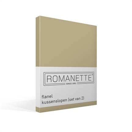 Romanette taies d'oreiller flanelle (lot de 2)