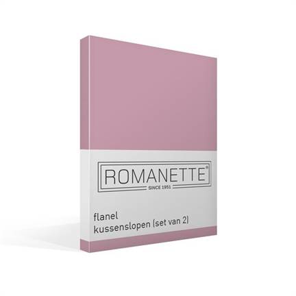 Romanette taies d'oreiller en flanelle (lot de 2)