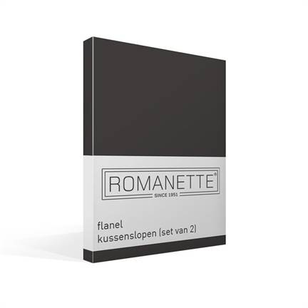 Romanette taies d'oreiller en flanelle (lot de 2)