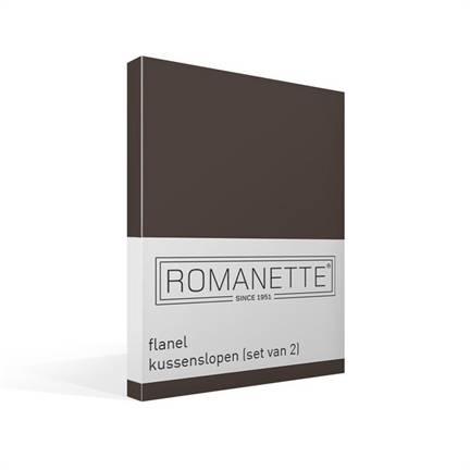 Romanette taies d'oreiller en flanelle (lot de 2)