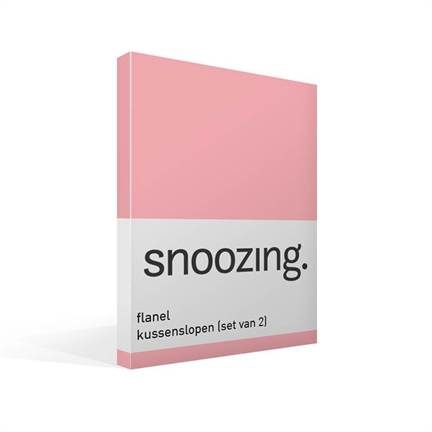 Snoozing taies d'oreiller en flanelle (lot de 2)