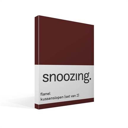 Snoozing taies d'oreiller en flanelle (lot de 2)