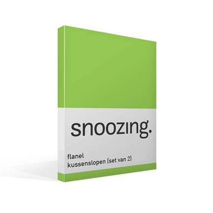 Snoozing taies d'oreiller en flanelle (lot de 2)