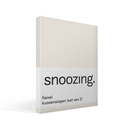 Snoozing taies d'oreiller en flanelle (lot de 2)