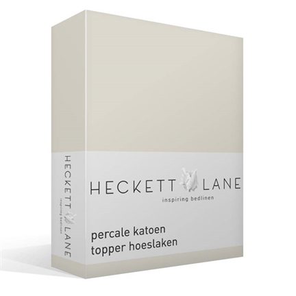 Heckett & Lane drap-housse surmatelas en percale de coton
