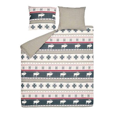Snoozing Jacquard housse de couette en flanelle