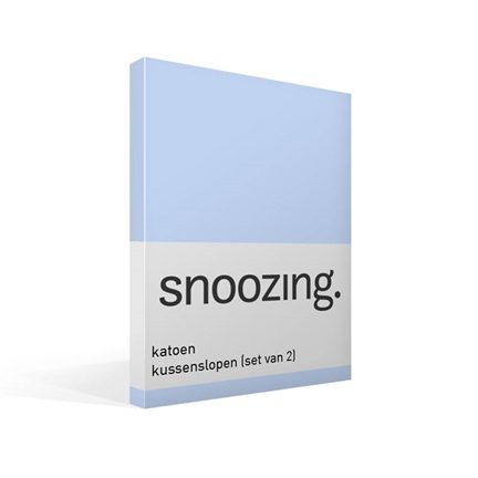Snoozing taies d'oreiller en coton (lot de 2)