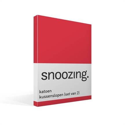 Snoozing taies d'oreiller en coton (lot de 2)