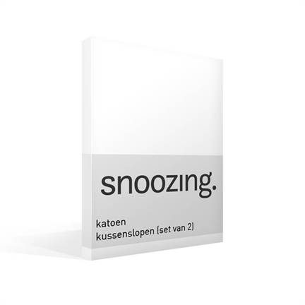 Snoozing taies d'oreiller en coton (lot de 2)