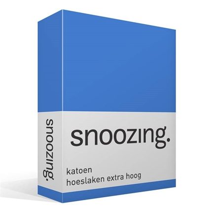 Snoozing drap-housse en coton grand bonnet