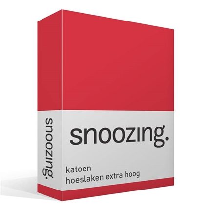 Snoozing drap-housse en coton grand bonnet