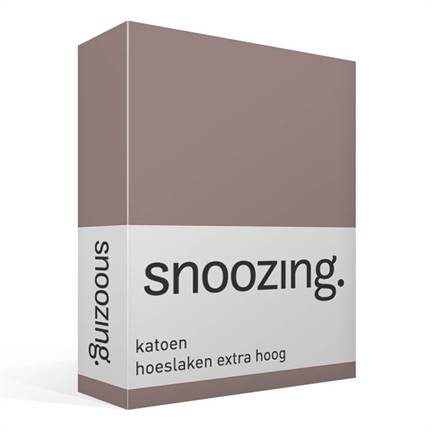 Snoozing drap-housse en coton grand bonnet