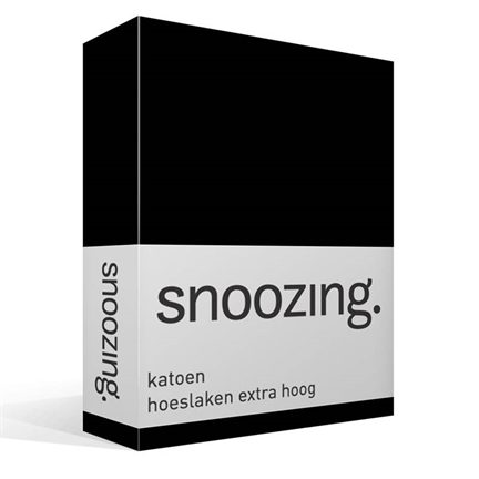 Snoozing drap-housse en coton grand bonnet