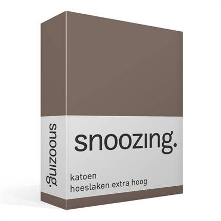Snoozing drap-housse en coton grand bonnet