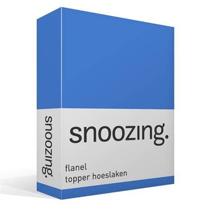 Snoozing drap-housse surmatelas en flanelle