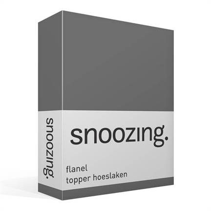 Snoozing drap-housse surmatelas en flanelle