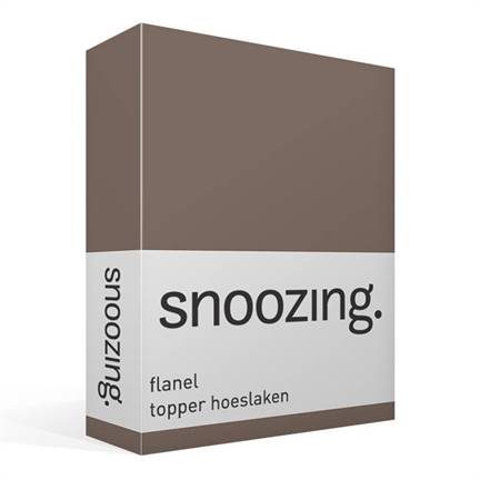 Snoozing drap-housse surmatelas en flanelle
