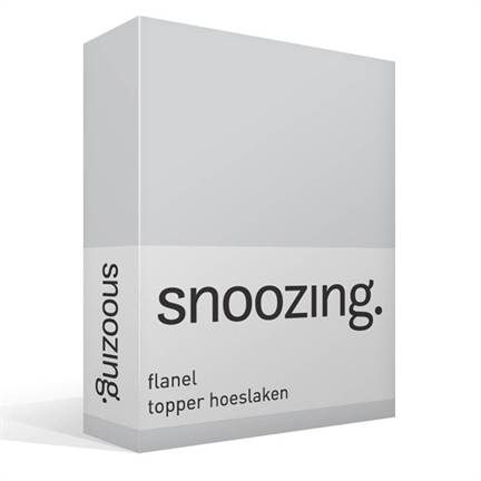 Snoozing drap-housse surmatelas en flanelle