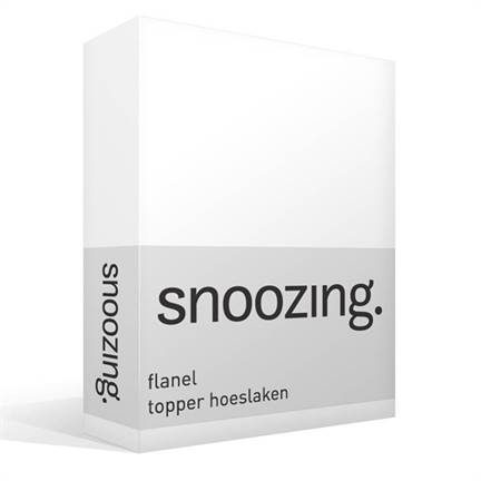 Snoozing drap-housse surmatelas en flanelle