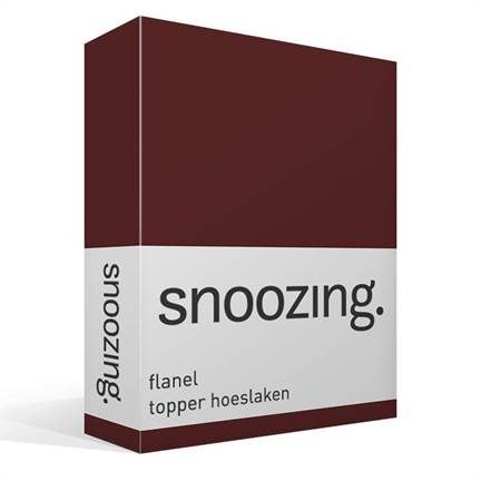 Snoozing drap-housse surmatelas en flanelle