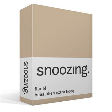 Snoozing drap-housse grand bonnet en flanelle