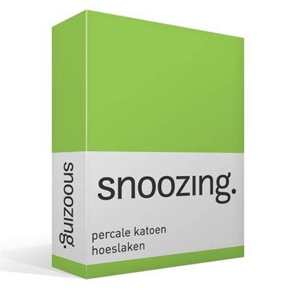 Snoozing drap-housse en percale de coton
