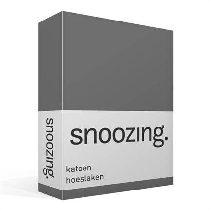 Snoozing drap-housse en percale de coton