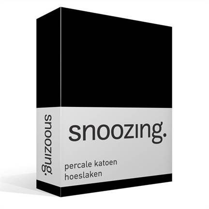 Snoozing drap-housse en percale de coton