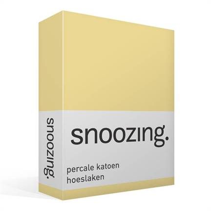 Snoozing drap-housse en percale de coton