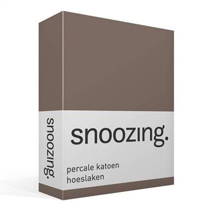 Snoozing drap-housse en percale de coton
