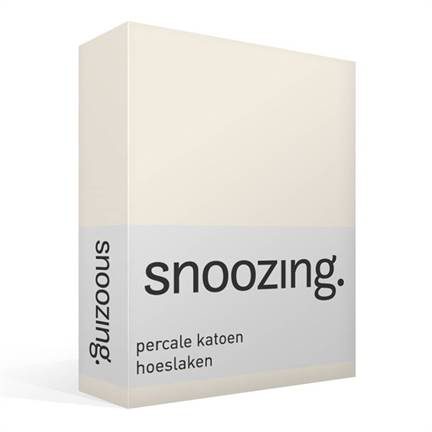 Snoozing drap-housse en percale de coton