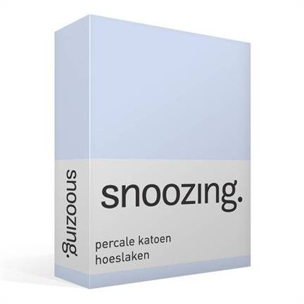 Snoozing drap-housse en percale de coton