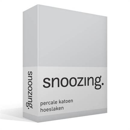 Snoozing drap-housse en percale de coton
